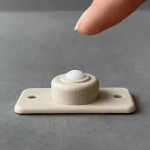 회전형 미니 소형 롤러 부착식 이동형 바퀴 흰색4pcs 이동바퀴 무소음바퀴