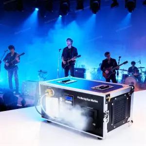 DMX 및 리모컨이 장착된 1200W 프로페셔널 헤이즈 머신 무대 결혼식 파티 DJ 조명 효과를 위한 고효율 출력