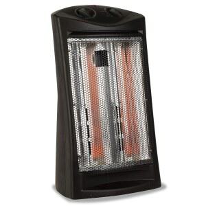 BLACK+DECER 적외선 복사 쿼츠 타워 히터 온도 조절 가능한 1500W 우주 히터 2가지 설정이 가능한 휴대용 히터 가정 사무실용 개인 히터 BHTI06 블랙