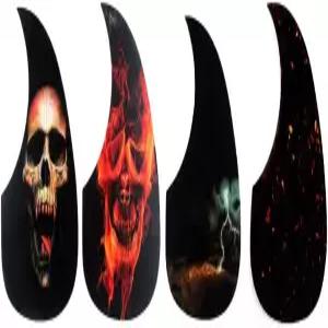 알니코프 4PCS 포크 어쿠스틱 기타 픽가드 셀프 접착 부품용 스티커