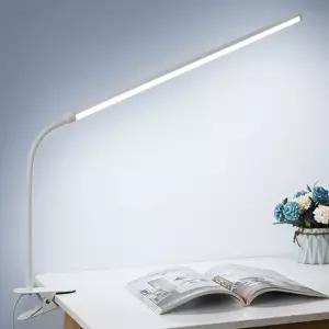 플렉시블 LED 집게 스탠드 78cm (화이트) 침대 와이드 독서등