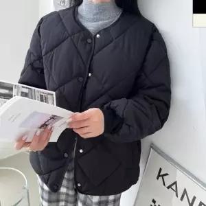 셀럽하우스 노카라 숏패딩 퀄팅 패딩 점퍼 여성 간절기 아우터