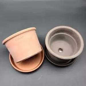 이탈리아 EV 실린더 토분 11x7cm+동그라미 받침