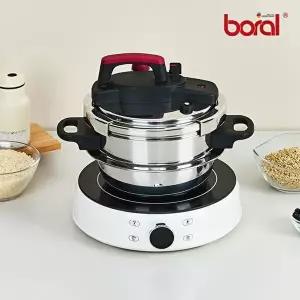 [보랄]보랄 IH 압력밥솥 2L  BR-T21PC(인덕션 및 나무 받침 제외)