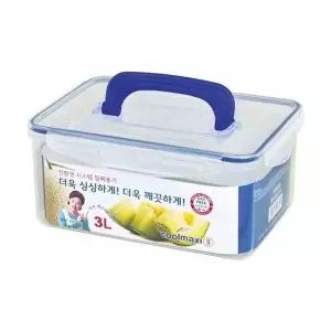 밀폐용기 3.0L 직사각 국민 김치통 냉장고용기 반찬통 12호 찬통