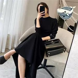 스타일리시 하객룩 긴팔 원피스 세련된 하객룩 상견례룩 결혼식하객룩 돌잔치룩