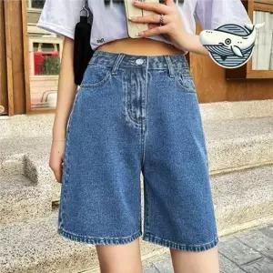 여름 필수 데님 반바지 가볍고 편한 버뮤다 여름 와이드 청반바지 보이핏 데님팬츠