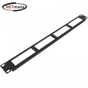 NETmate CYEP 서버랙 케이블 엔트리 판넬(1U 블랙)