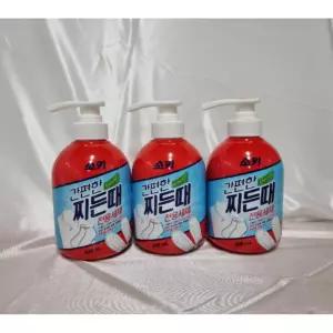 소키 찌든때 전용세제 리퀴드 500ml 3개입 옷깃 찌든 셔츠찌든 운동화찌든 산소계표백제 세탁 무형광증 얼