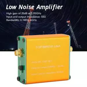 0.1MHz - 6GHz 무선 신호 부스터 전대역 저잡음 증폭기 전문가용 20dB 고이득 LNA RF 전력 전치 증폭기 모