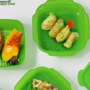 멀티 채반 찜기 주방용 실리콘 찜기 이유식 만두 음식보관용기