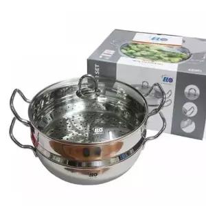 찜기 곰솥 2단 28cm 스텐냄비 인덕션 곰솥냄비