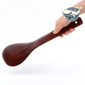 옻칠 나무 주걱 대형 볶음용 다용도 스푼 자연