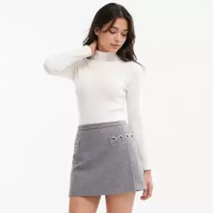 MSGM 아일렛 울 미니 스커트 3741MDD11XB 247608 96)