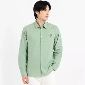 메종키츠네 TONAL FOX HEAD PATCH RELAXED SHIRT MM00403WC5042-0078) 토널 폭스 헤드 패치 릴렉스드 셔츠)