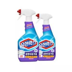 유한락스 곰팡이제거용 600ml+600ml 스프레이 세정제