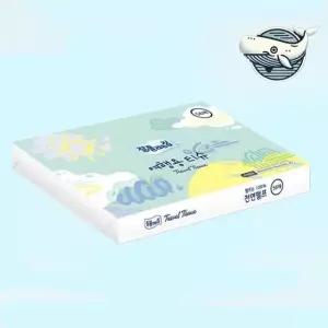 여행 필수 휴대용 미용 티슈 56매 부드러운