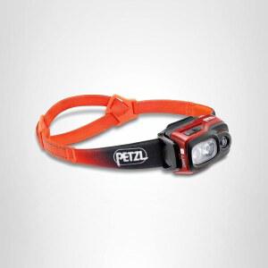 PETZL 스위프트 RL 헤드램프 - 가볍고 충전 가능한 1100 루멘 헤드램프 - 주황색