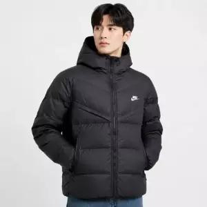 나이키 남성 스톰핏 윈드러너 프리마로프트 후디드 자켓 FB8185-010) M NK SF WR PL-FLD HD JKT)