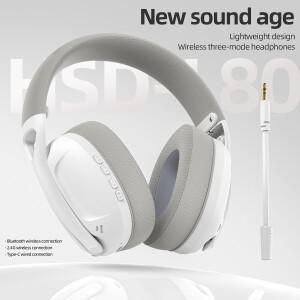 SMAILWOLF L80 Bluetooth 무선 3모드 게임용 헤드셋 노트북 홈 경량 포함