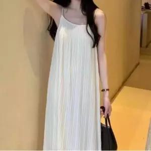 [라일리여성의류] Rly 플 여성끈나시 롱원피스 민소매원피스 뷔스티에원피