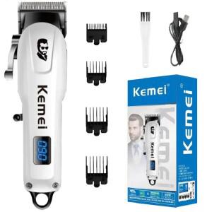 Kemei 미니 강력한 무선 머리 깎기 이발사 헤어 트리머 수염 충전식