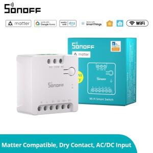 SONOFF MINI-D Wi-Fi 스마트 스위치 물질을 갖춘 최초의 건식 접점 릴레이 장치는 AC/DC 전원 공급 접촉기