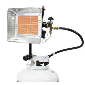 Flame King GS4200EP 13,000 BTU 프로판 탱크 탑 히터, 야외 작업, 건설 현장, 캠핑장, 해빙 및 난방 목적에 적합한 실버