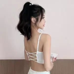 [라일리여성언더웨어] Rly 픽픽 트리플X 끈조절 탑나시 나시티 크롭 끈나시 50693184)