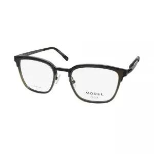MOREL Oga 10199o 티타늄 하드웨어 안경 프레임/안경 알레르기 방지 남성용 경량 내구성 금속, 그린 / 블랙