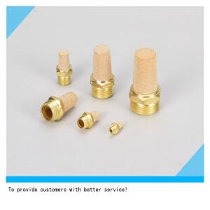 10PCS 공압 배기 머플러 황동 소음기 fiitting 필터 감속기 BSL-M5 Rc1/8 구리