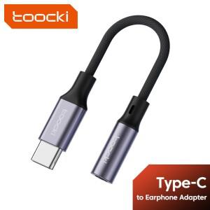 Toocki Type C ~ 3.5mm 이어폰 오디오 케이블 헤드폰 어댑터 USB 잭  13 Huawei Samsung 용 AUX