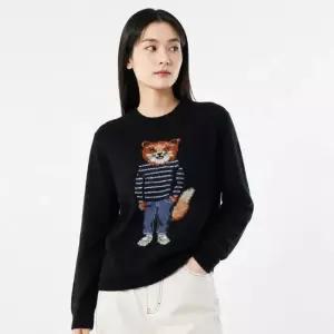 메종키츠네 DRESSED FOX INTARSIA WOOL JUMPER PW00812KH0002-P199) 드레스드 폭스 인타르시아 울 점퍼)