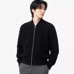 톰브라운 26SS 울 와플 래글런 4-바 봄버 자켓 MJT549A 05396 001)