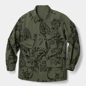 Jungle Fatigue Jacket Olive Floral Print Ripstop MP243-CT243) 정글 퍼티그 자켓 플로럴 프린트 립스탑)
