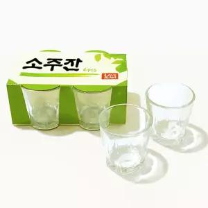 러브앤아트 소주컵 4p 유리소주잔 업소용소주잔 유리잔