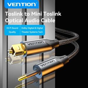 Vention 3.5mm 디지털 광 오디오 케이블 Toslink SPDIF 동축 앰프 용 Blu-ray Xbox 360 PS4 사운드 바