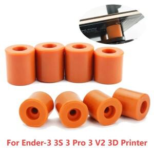 뜨거운 침대 레벨링 컬럼 Crety Ender-3 3S Pro V2 CR-10 용 실리콘 솔리드 스페이서 플랫폼