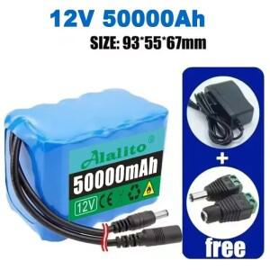 12V 3S4P 20000mah 배터리 18650 리튬 이온 40Ah 충전식 팩 포함 보호