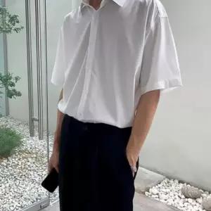 [라일리의류] Rly 쿨링 오버핏 썸머 남성 반팔 셔츠 일상룩 데이트