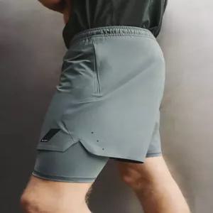 ZARA 2-in-1 베이직 트레이닝 쇼츠 - 블루 / 그레이 1943/305/485