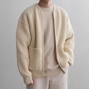 [하프클럽/셀러허브_여성트랜드패션]루즈핏 집업 남성아우터 골지 가디건 D