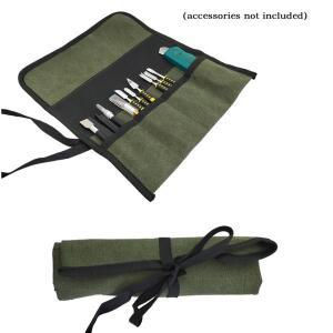 1pcs 다중 포켓 다용도 롤업 도구 가방 옥스포드 헝겊 렌치 파우치 스크류 드라이버 드릴 보관 케이스 걸이