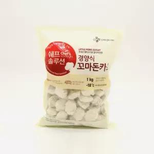 쉐프솔루션 경양식 꼬마 돈카츠 냉동 1kg