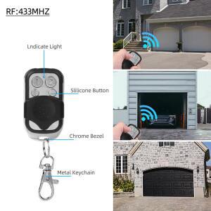 443mhz 4CH 원격제어 복사기 키 Fob 거리 433.92mHZ 복제 차고 문 게이트 12V 27A 배터리