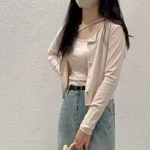 [하프클럽/]여성 슬림핏 사계절 긴팔 크롭 나시 가디건 투피스 세트