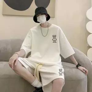 트레이닝 쿨링 소재 루즈핏 티셔츠 반바지 세트