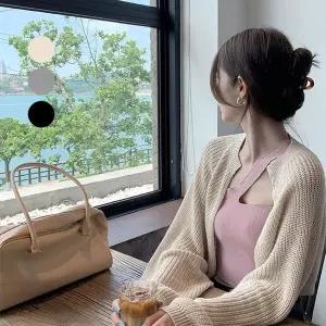 [하프클럽/셀럽하우스]루즈핏 니트 볼레로 가디건