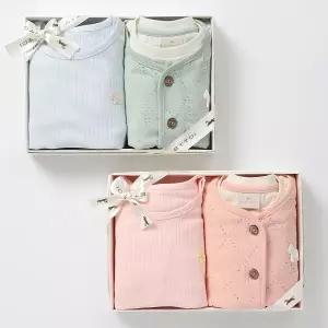 [롯데백화점]에뜨와 2종1택/리온3PCS&밀키7부내의SET07S35220/백일 돌선물,등원복,실내복,가디건