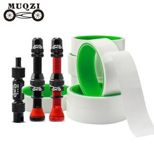 MUQZI 튜브리스 타이어 키트 MTB 도로 자전거 림 씰링 테이프  Schrader 밸브 코어 제거 도구 사이클링 액